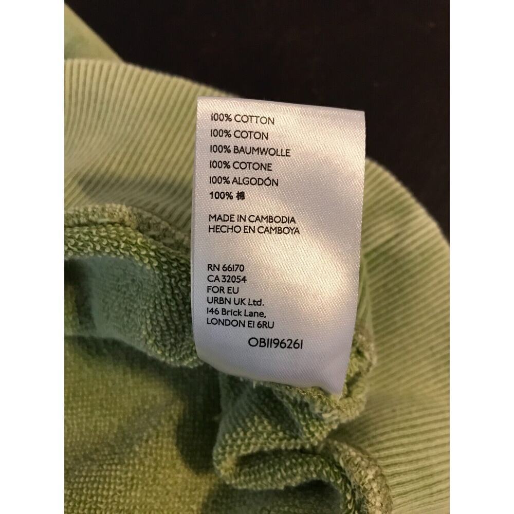 Anthro Pilcro Donna Lime Pullover Sweatshirt Off Shoulder XS - Picture 12 of 12